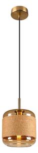 Lampa Wisząca SLV, Pantilo Rope 20, ściemnialny, brąz rdzawy, salon, szkło, nowoczesny