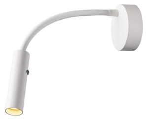 Lampa Ścienna SLV, Karpo Goose, ściemnialny, biały, sypialnia, metal, nowoczesny