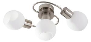 Lampa Sufitowa Lindby, Ciala, ściemnialny, metaliczny, salon, szkło, nowoczesny