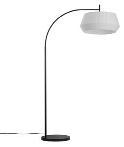 Lampa Podłogowa Nordlux, Dicte, biały, salon, tkanina | tekstylia, skandynawski