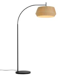 Lampa Podłogowa Nordlux, Dicte, beżowy, salon, tkanina | tekstylia, skandynawski