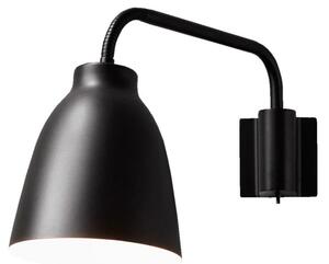 Lampa Ścienna FRITZ HANSEN, Caravaggio, ściemnialny, czarny, salon, metal, design