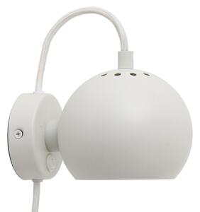 Lampa Ścienna FRANDSEN, Ball Magnet, biały, salon, metal, design