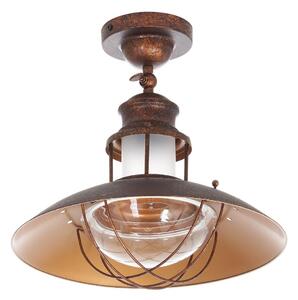 Lampa Sufitowa Lindby, Louisanne, ściemnialny, brąz rdzawy, kuchnia, metal, morski