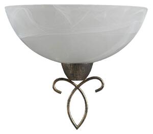 Lampa Ścienna Lindby, Mohija, ściemnialny, czarny, salon, szkło, antyczny