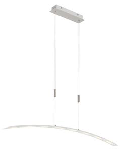 Lampa Wisząca Lindby, Manon, ściemnialny, szary, salon, szkło, nowoczesny
