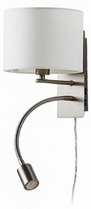 Lampa Ścienna Lindby, Florens, metaliczny, salon, tkanina | tekstylia, nowoczesny
