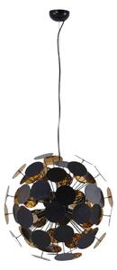 Lampa Wisząca Lindby, Kinan, ściemnialny, czarny, salon, tworzywo sztuczne, nowoczesny