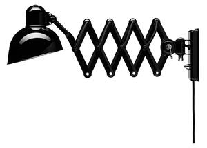 Lampa Ścienna FRITZ HANSEN, Kaiser Idell 6718-W, ściemnialny, czarny, salon, metal, design