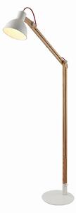 Lampa Podłogowa Lindby, Shivanja, drewniany, gabinet | pracownia, drewno, nowoczesny