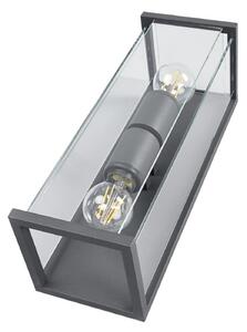 Zewnętrzna Lampa Lucande, Annalea, czarny, taras, metal, nowoczesny