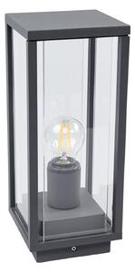 Zewnętrzna Lampa Lucande, Annalea, ściemnialny, czarny, taras, metal, nowoczesny