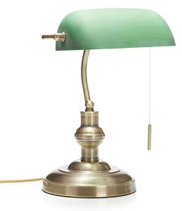 Lampa Stołowa Lindby, Milenka, antyczny mosiądz, salon, metal, antyczny