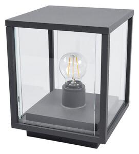 Zewnętrzna Lampa Lucande, Annalea, ściemnialny, czarny, taras, metal, nowoczesny