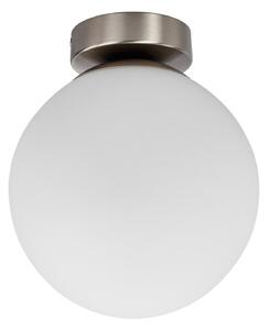 Lampa Sufitowa Lindby, Lennie, ściemnialny, biały, łazienka, szkło, nowoczesny
