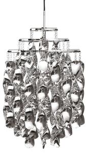 Lampa Wisząca Verpan, Spiral Mini, ściemnialny, metaliczny, salon, tworzywo sztuczne, design