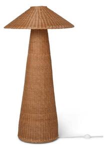 Lampa Podłogowa ferm LIVING, Dou, drewniany, salon, drewno, design