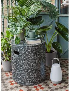 Czarny betonowy stolik Kave Home Jenell, ⌀ 35 cm