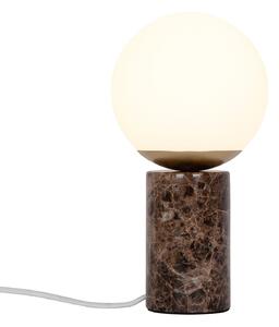 Lampa Stołowa Nordlux, Lilly Marble, brąz rdzawy, salon, kamień