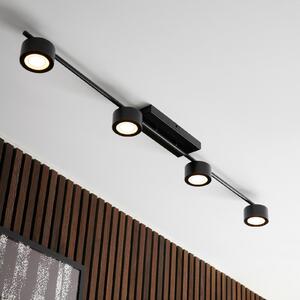 Lampa Sufitowa Nordlux, Clyde, ściemnialny, czarny, salon, metal, nowoczesny