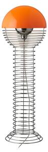 Lampa Podłogowa Verpan, Wire, pomarańczowy, salon, metal, design