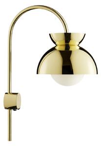 Lampa Ścienna FRANDSEN, Butterfly, złoty | mosiężny, salon, metal, design