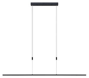 Lampa Wisząca Lucande, Stakato, ściemnialny, czarny, salon, aluminium, nowoczesny