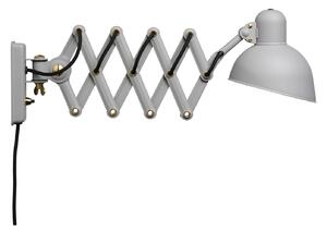 Lampa Ścienna FRITZ HANSEN, Kaiser idell 6718-W, ściemnialny, szary, salon, metal, design