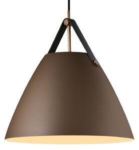 Lampa Wisząca DFTP by Nordlux, Strap, ściemnialny, brąz rdzawy, salon, metal, skandynawski