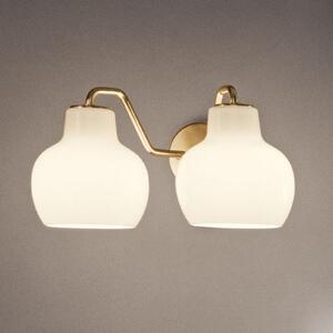 Lampa Ścienna Louis Poulsen, VL Ring Crown, złoty | mosiężny, salon, szkło, design