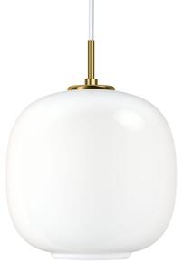 Lampa Wisząca Louis Poulsen, VL45 Radiohus, ściemnialny, biały, salon, szkło, design