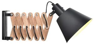 Lampa Ścienna Halo Design, czarny, metal