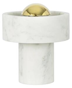 Lampa Stołowa Tom Dixon, Stone, ściemnialny, salon, marmur, design