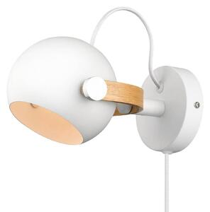 Lampa Ścienna Halo Design, biały, szkło