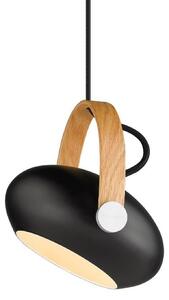 Lampa Wisząca Halo Design, czarny, jadalnia, szkło