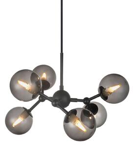 Lampa Wisząca Halo Design, szary, jadalnia, szkło