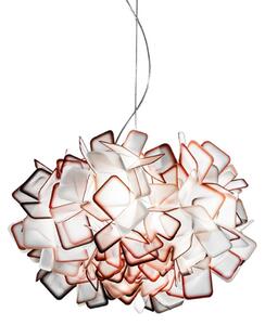 Lampa Wisząca Slamp, CLIZIA, ściemnialny, pomarańczowy, salon, tworzywo sztuczne, design