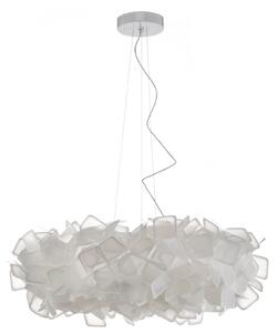Lampa Wisząca Slamp, Clizia, ściemnialny, biały, salon, tworzywo sztuczne, design