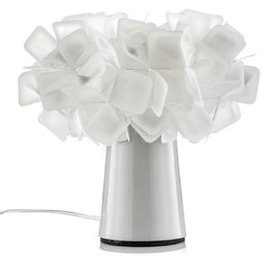 Lampa Stołowa Slamp, CLIZIA, biały, salon, tworzywo sztuczne, design