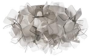 Lampa Sufitowa Slamp, Clizia, ściemnialny, szary, salon, tworzywo sztuczne, design