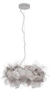 Lampa Wisząca Slamp, CLIZIA, ściemnialny, szary, salon, tworzywo sztuczne, design