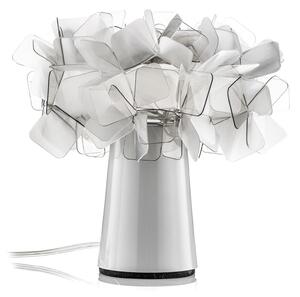 Lampa Stołowa Slamp, Clizia, szary, salon, tworzywo sztuczne, design