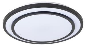 Lampa Sufitowa Lindby, Essina, ściemnialny, czarny, salon, metal, nowoczesny