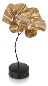 Lampa Stołowa Slamp, LaFleur, ściemnialny, złoty | mosiężny, salon, tworzywo sztuczne, design
