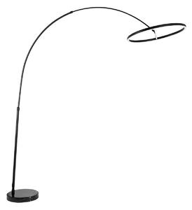 Lampa Podłogowa Lucande, Virvera, czarny, salon, metal, nowoczesny