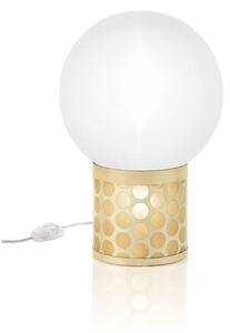 Lampa Stołowa Slamp, złoty | mosiężny, salon, tworzywo sztuczne