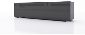 Personalizowana meblościanka modułowa Combo, wariant 36 grafit/ czarny połysk - Końcówka serii