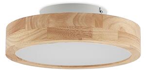 Lampa Sufitowa Lindby, Lanira, ściemnialny, drewniany, salon, drewno, nowoczesny