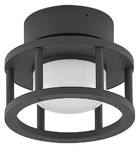 Zewnętrzna Lampa Lucande, Berenike, ściemnialny, szary, balkon, aluminium, nowoczesny