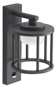 Zewnętrzna Lampa Lucande, Berenike, ściemnialny, szary, balkon, aluminium, nowoczesny